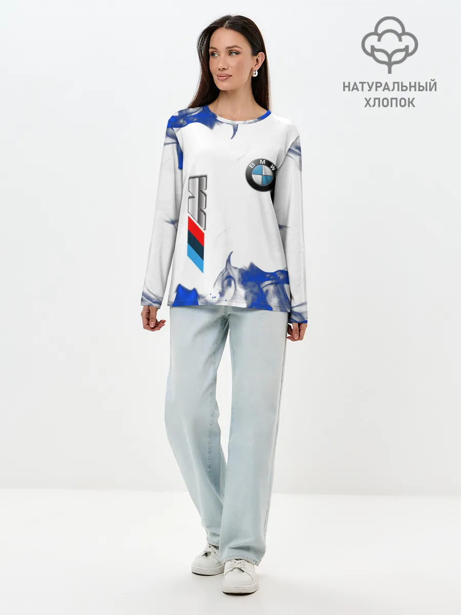 Лонгслив женский. Хлопок / BMW
