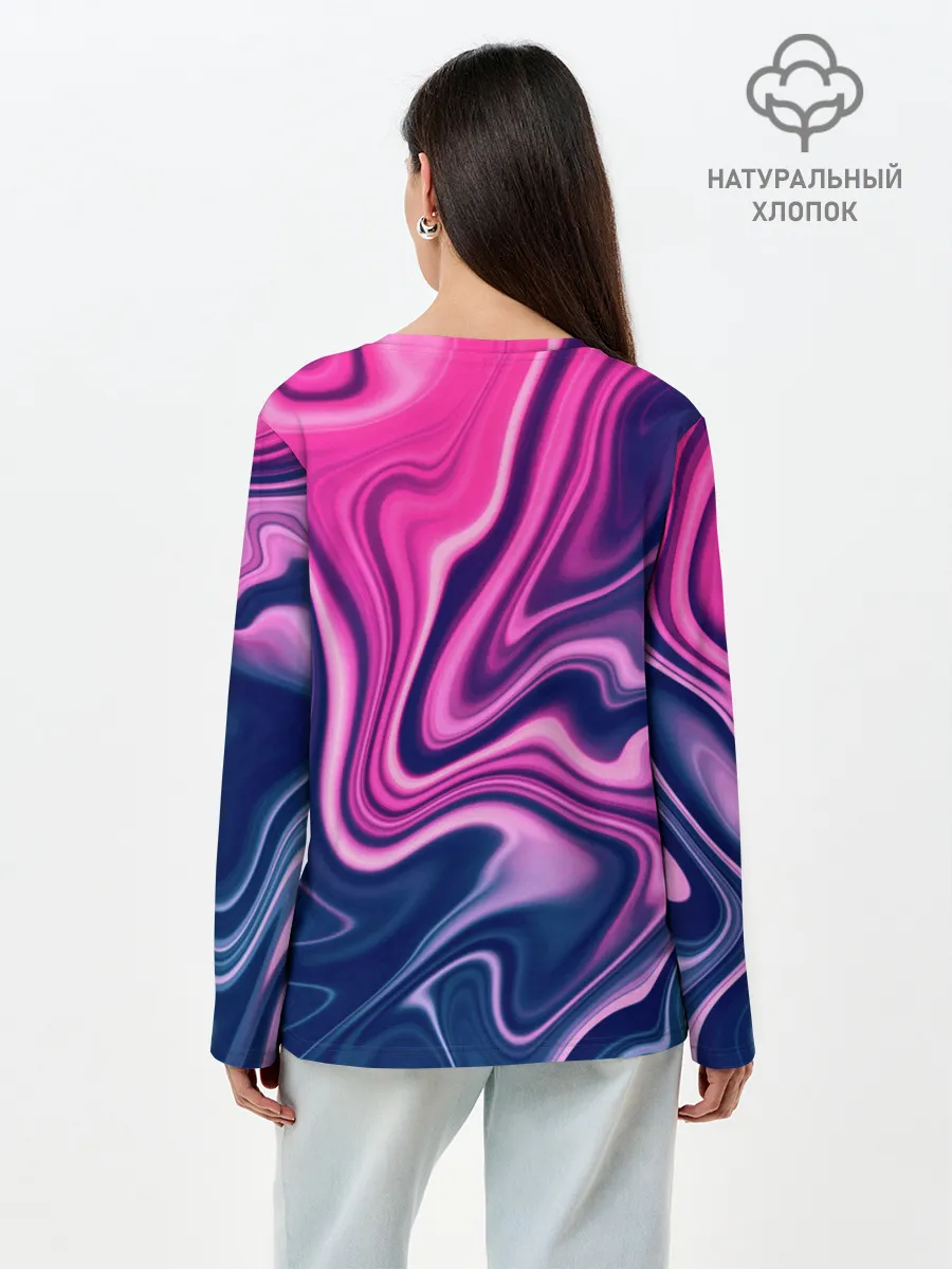 Лонгслив женский. Хлопок / Abstraction
