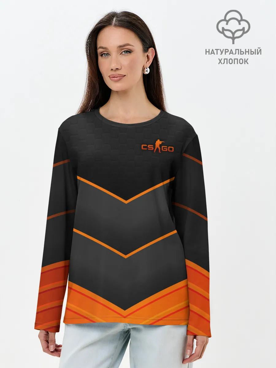 Лонгслив женский. Хлопок / Counter-Strike