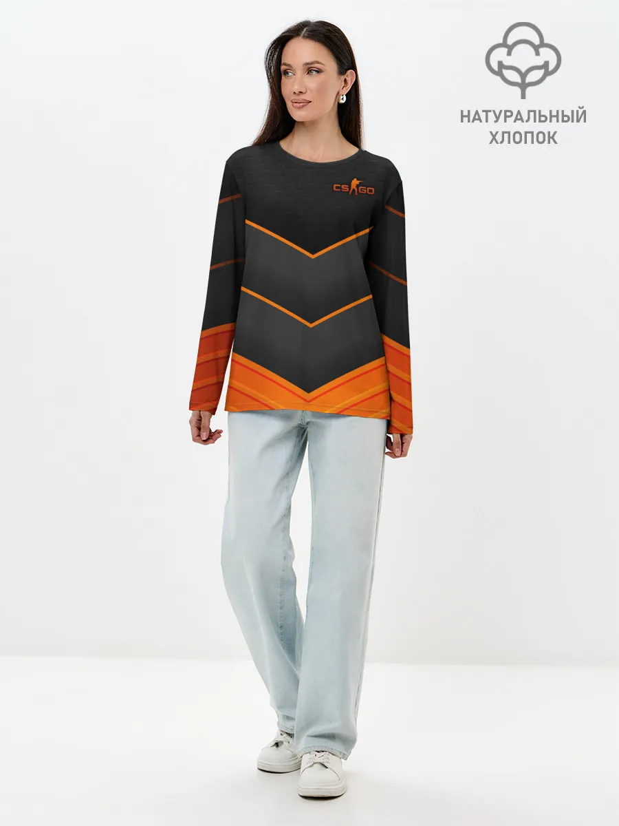 Лонгслив женский. Хлопок / Counter-Strike