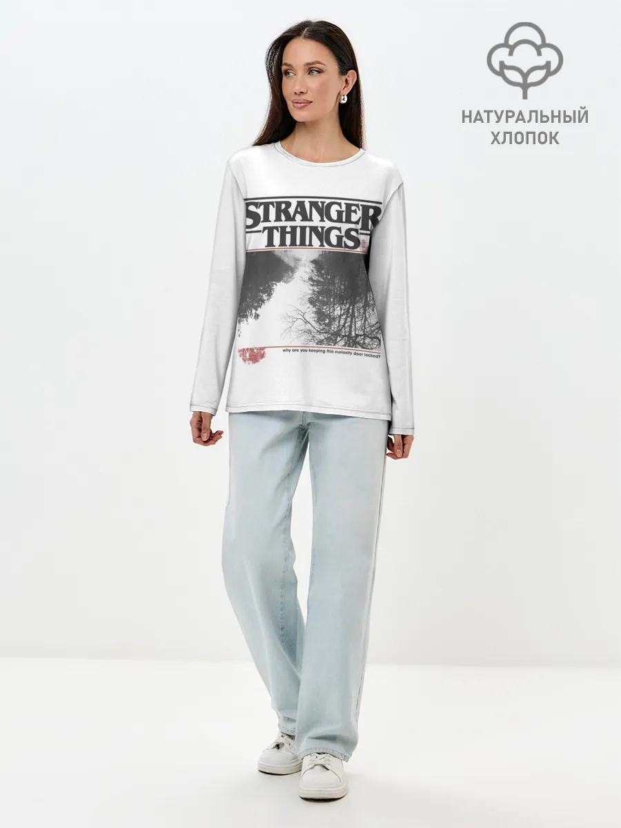 Лонгслив женский. Хлопок / Очень Странные Дела