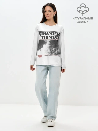 Лонгслив женский. Хлопок / Очень Странные Дела