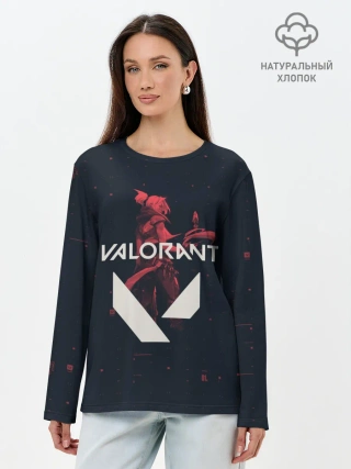 Лонгслив женский. Хлопок / VALORANT