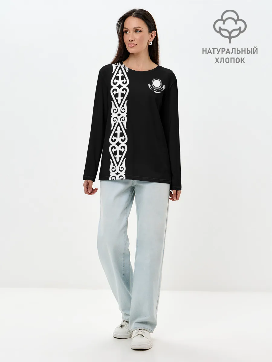 Лонгслив женский. Хлопок / Форма Казахстан