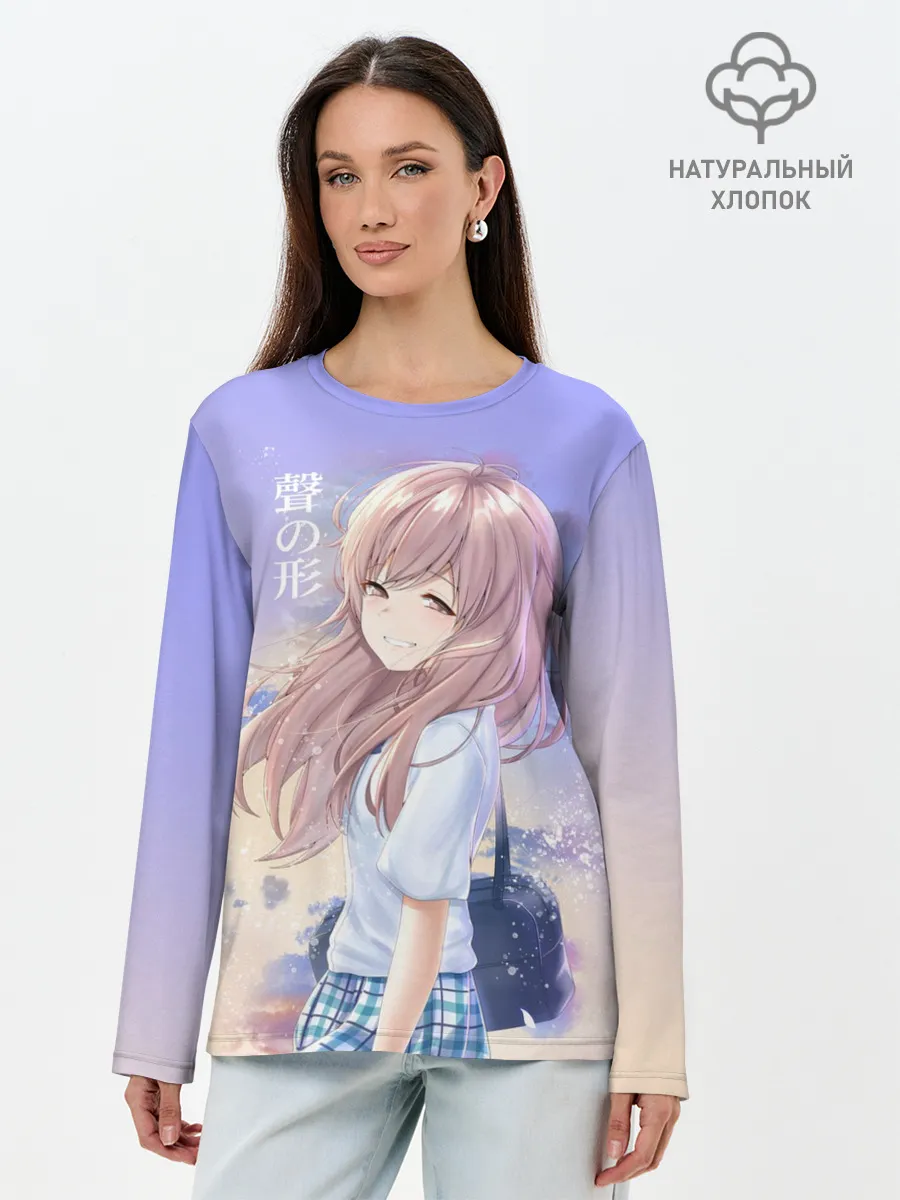 Лонгслив женский. Хлопок / Silent Voice