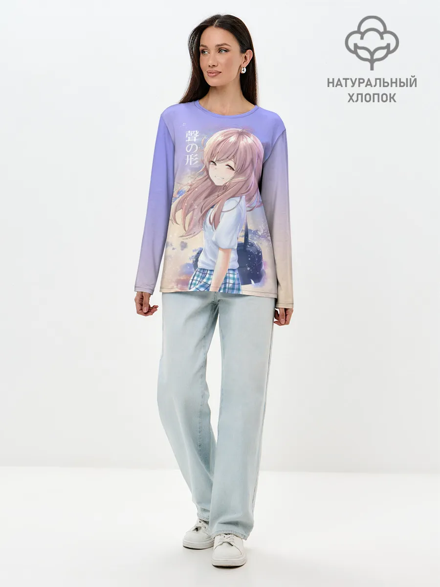 Лонгслив женский. Хлопок / Silent Voice