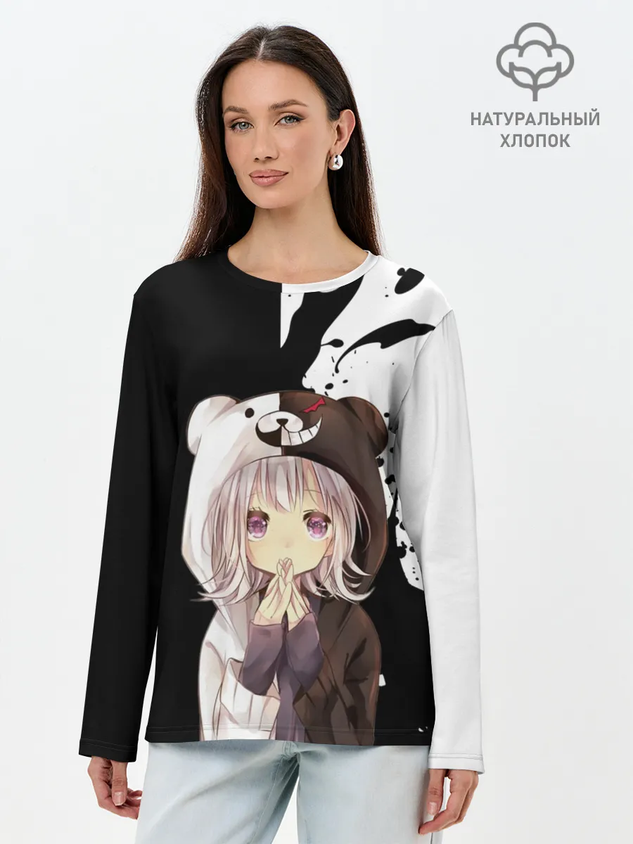 Лонгслив женский. Хлопок / Danganropa