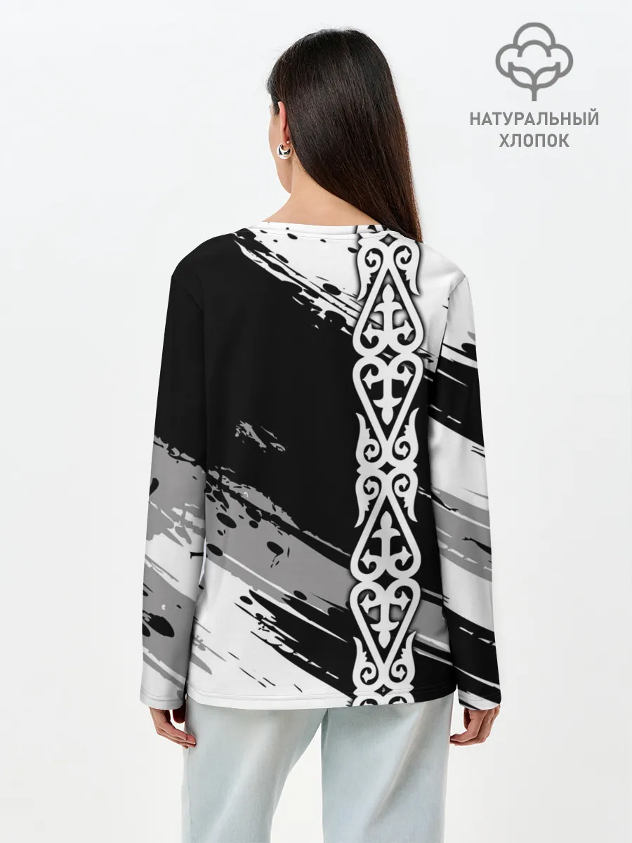 Лонгслив женский. Хлопок / Форма Казахстан