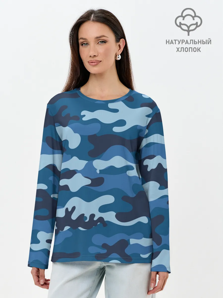 Лонгслив женский. Хлопок / МИЛИТАРИ