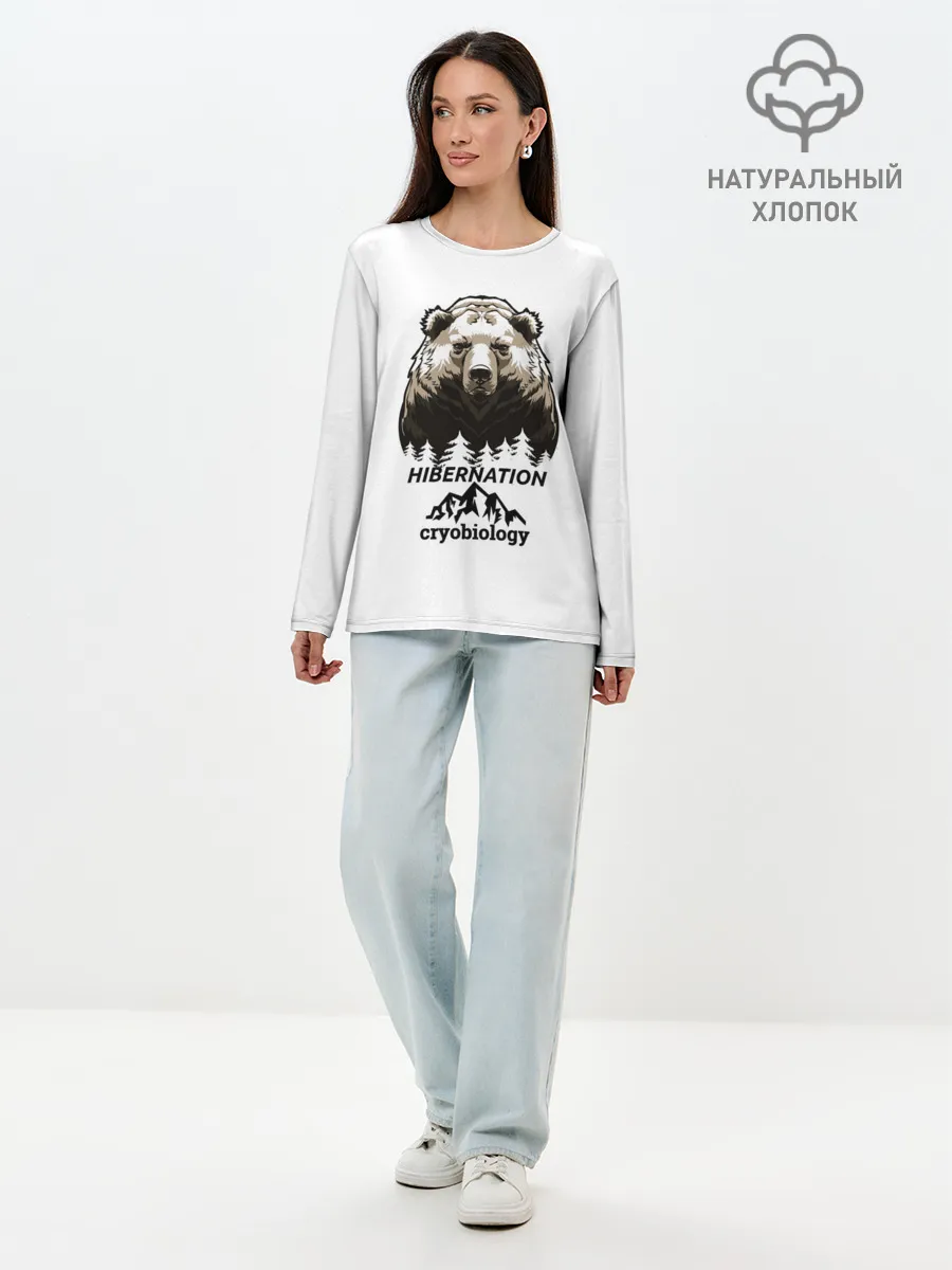 Лонгслив женский. Хлопок / hibernation