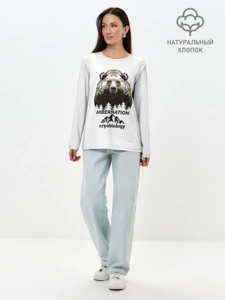 Лонгслив женский. Хлопок / hibernation
