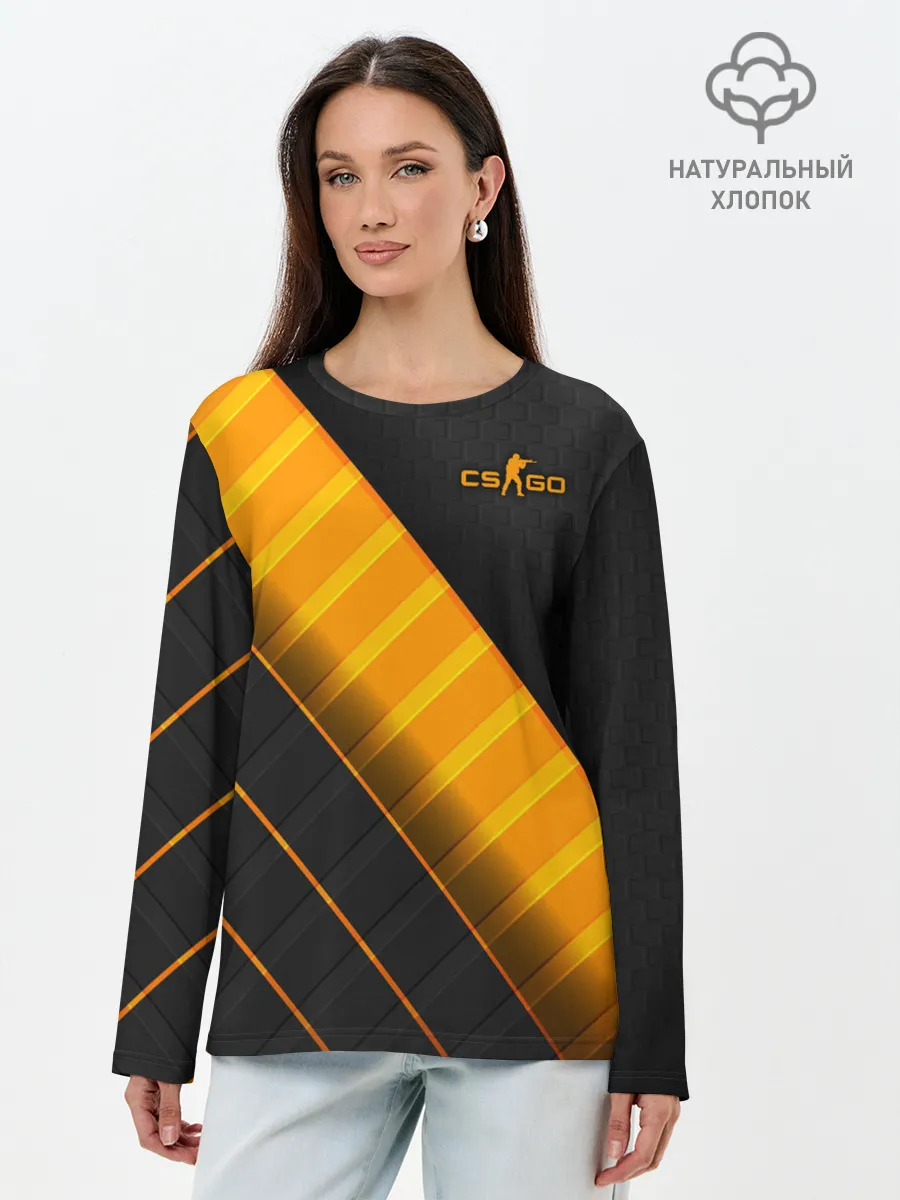 Лонгслив женский. Хлопок / Counter-Strike