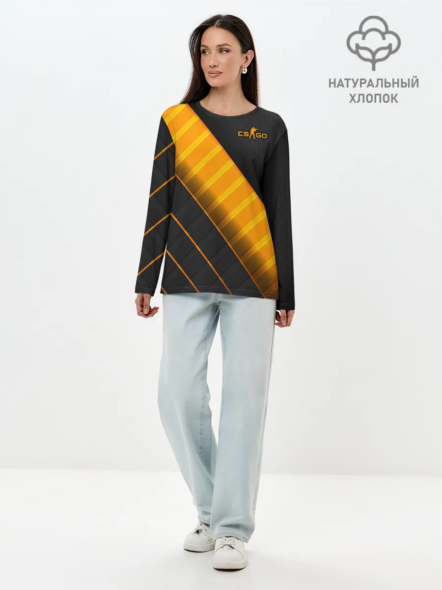 Лонгслив женский. Хлопок / Counter-Strike