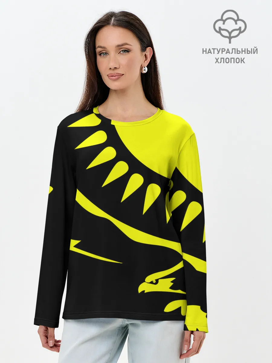 Лонгслив женский. Хлопок / Kazakhstan