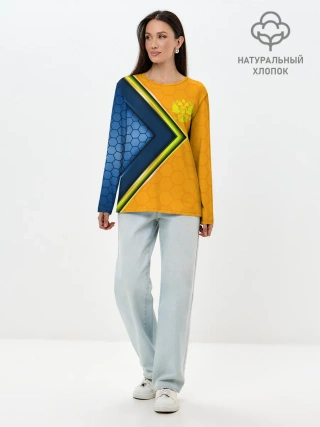 Лонгслив женский. Хлопок / Россия