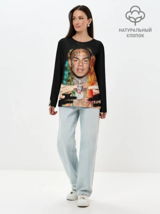 Лонгслив женский. Хлопок / 6IX9INE