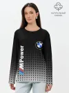 Лонгслив женский. Хлопок / BMW