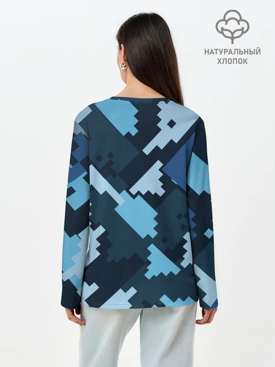 Лонгслив женский. Хлопок / Minecraft