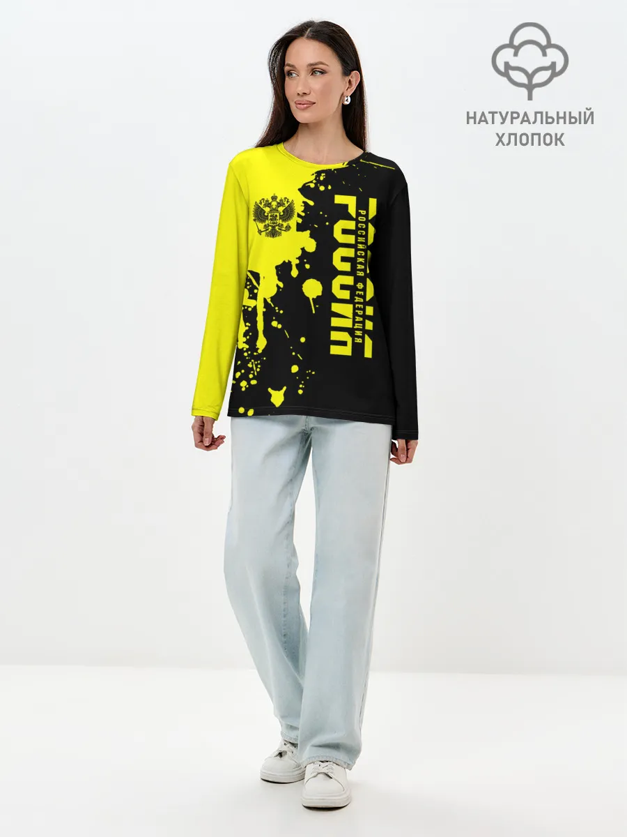 Лонгслив женский. Хлопок / Россия