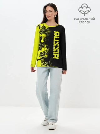 Лонгслив женский. Хлопок / Russia