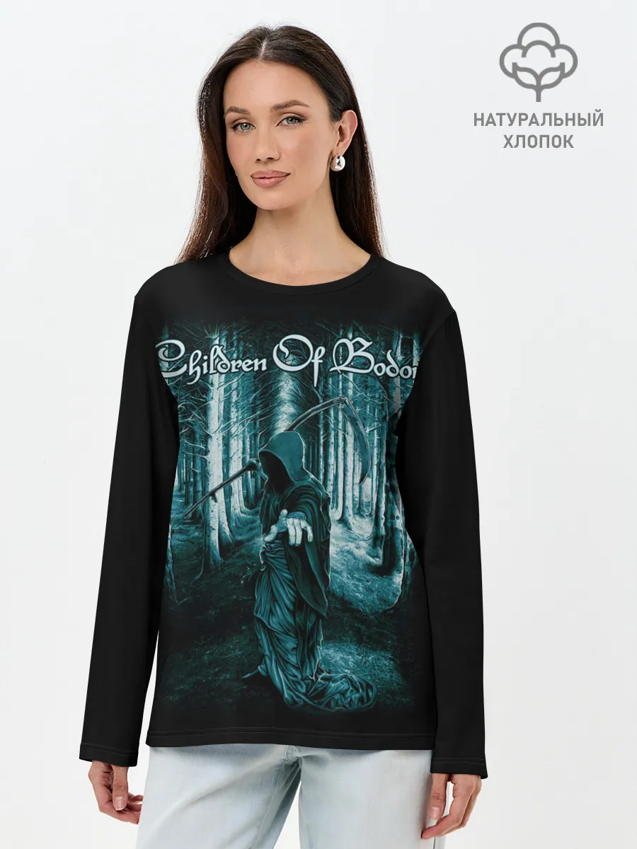 Лонгслив женский. Хлопок / Children of Bodom 14