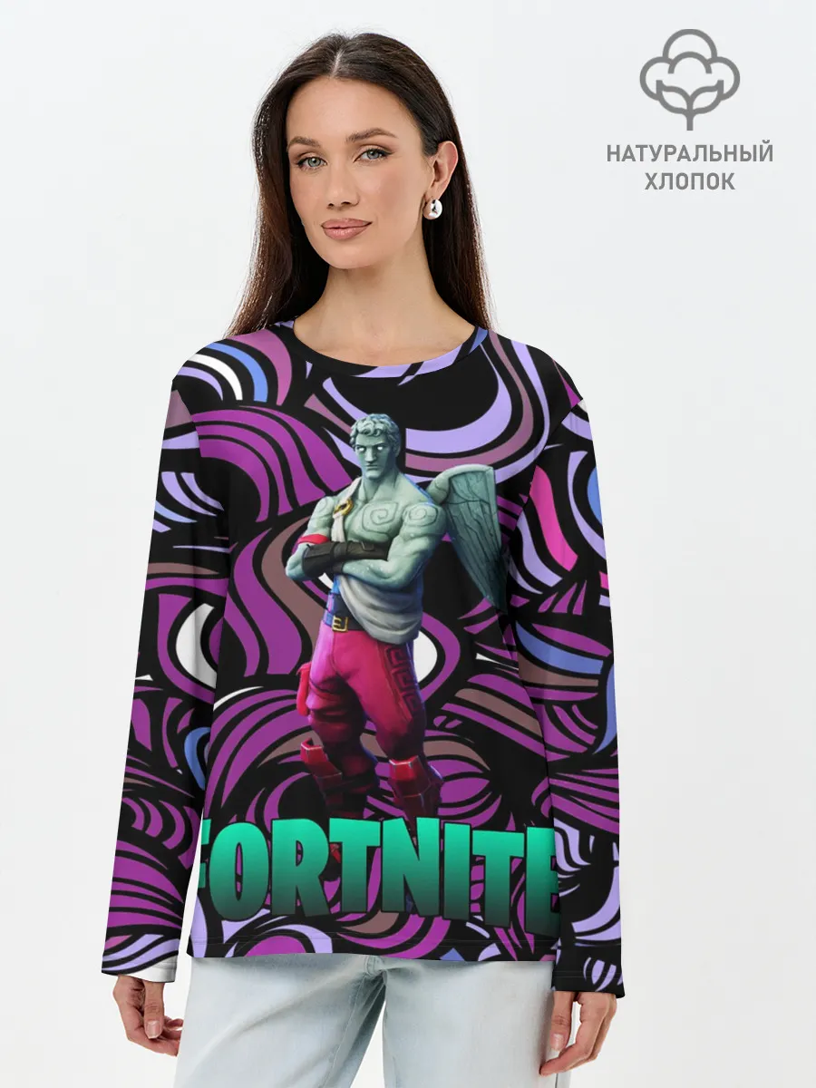 Лонгслив женский. Хлопок / Фортнайт | Ranger