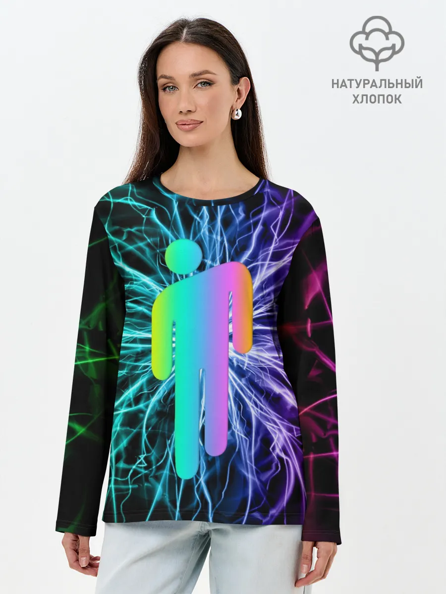 Лонгслив женский. Хлопок / BILLIE EILISH