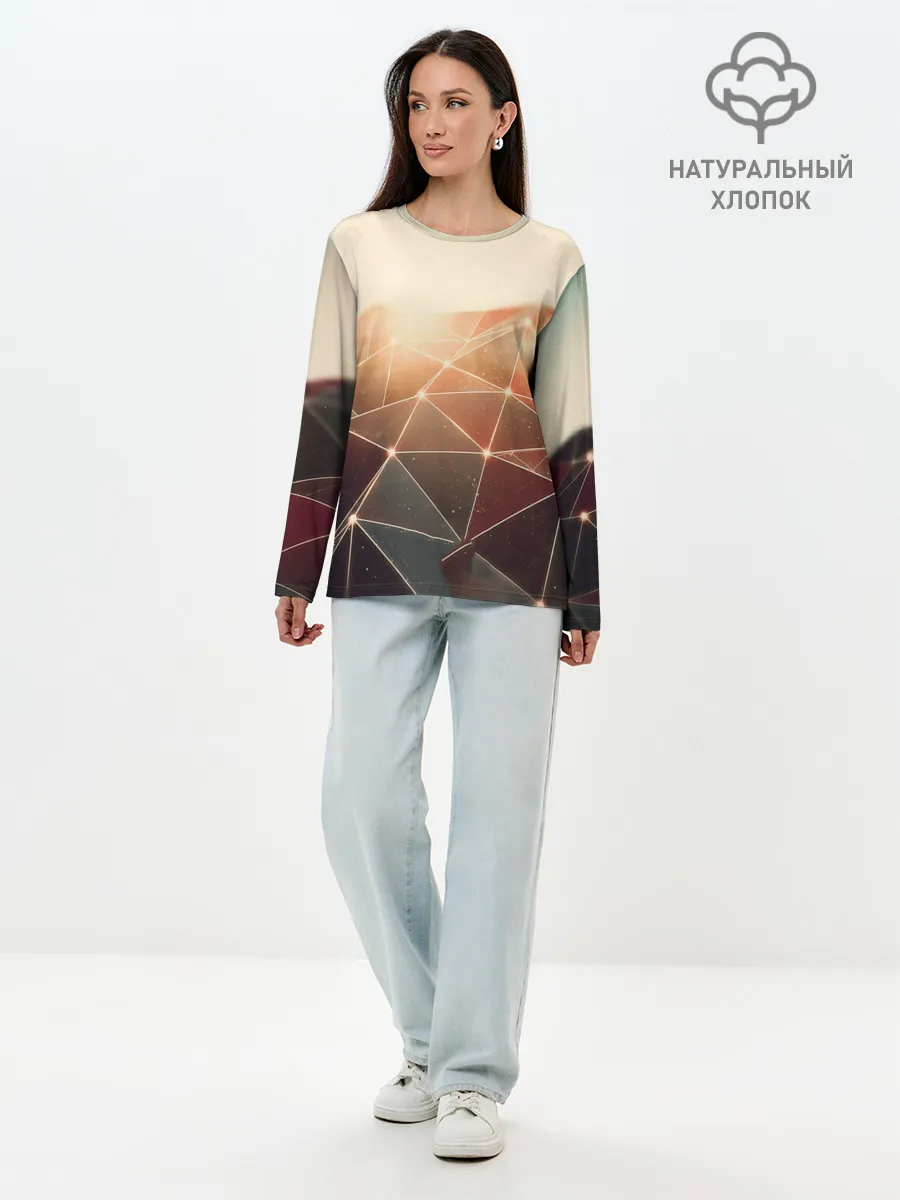 Лонгслив женский. Хлопок / ABSTRACT DIGITAL