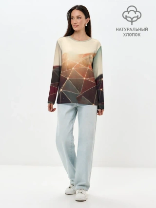 Лонгслив женский. Хлопок / ABSTRACT DIGITAL