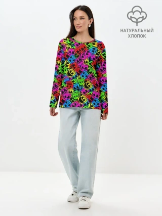 Лонгслив женский. Хлопок / MARSHMELLO