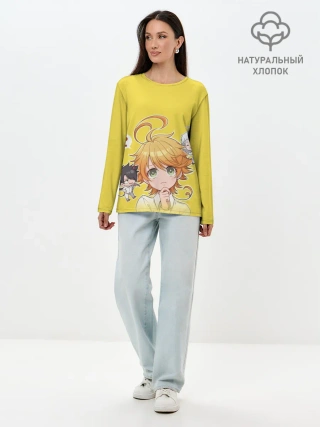 Лонгслив женский. Хлопок / Обещанный Неверленд