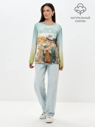 Лонгслив женский. Хлопок / The Promised Neverland
