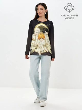 Лонгслив женский. Хлопок / Обещанный Неверленд