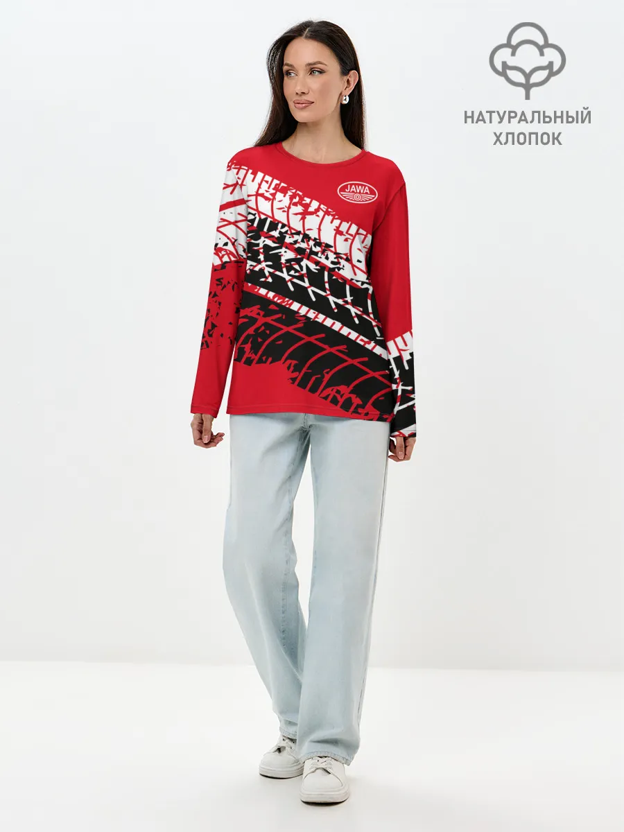 Лонгслив женский. Хлопок / JAWA