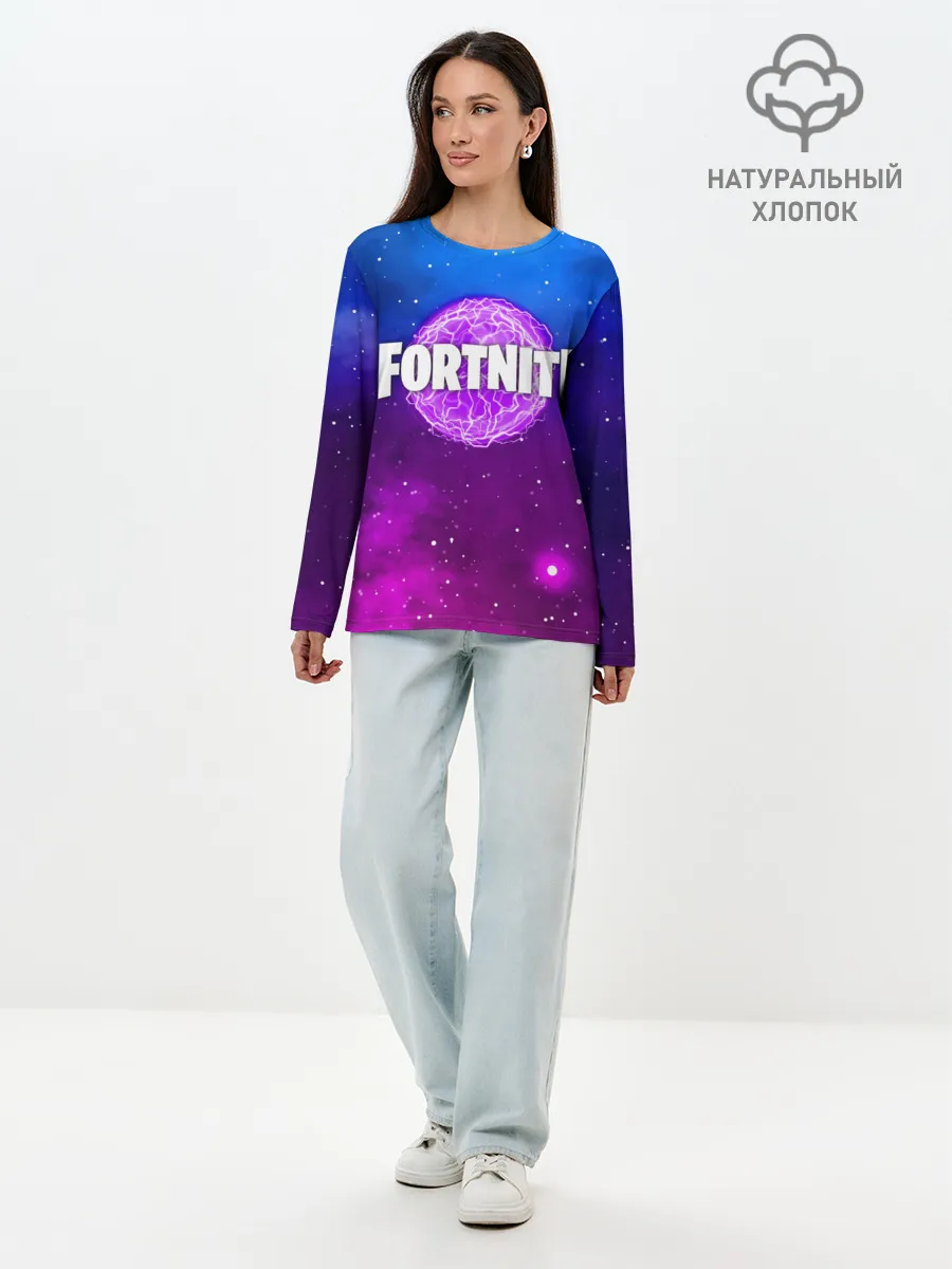 Лонгслив женский. Хлопок / FORTNITE