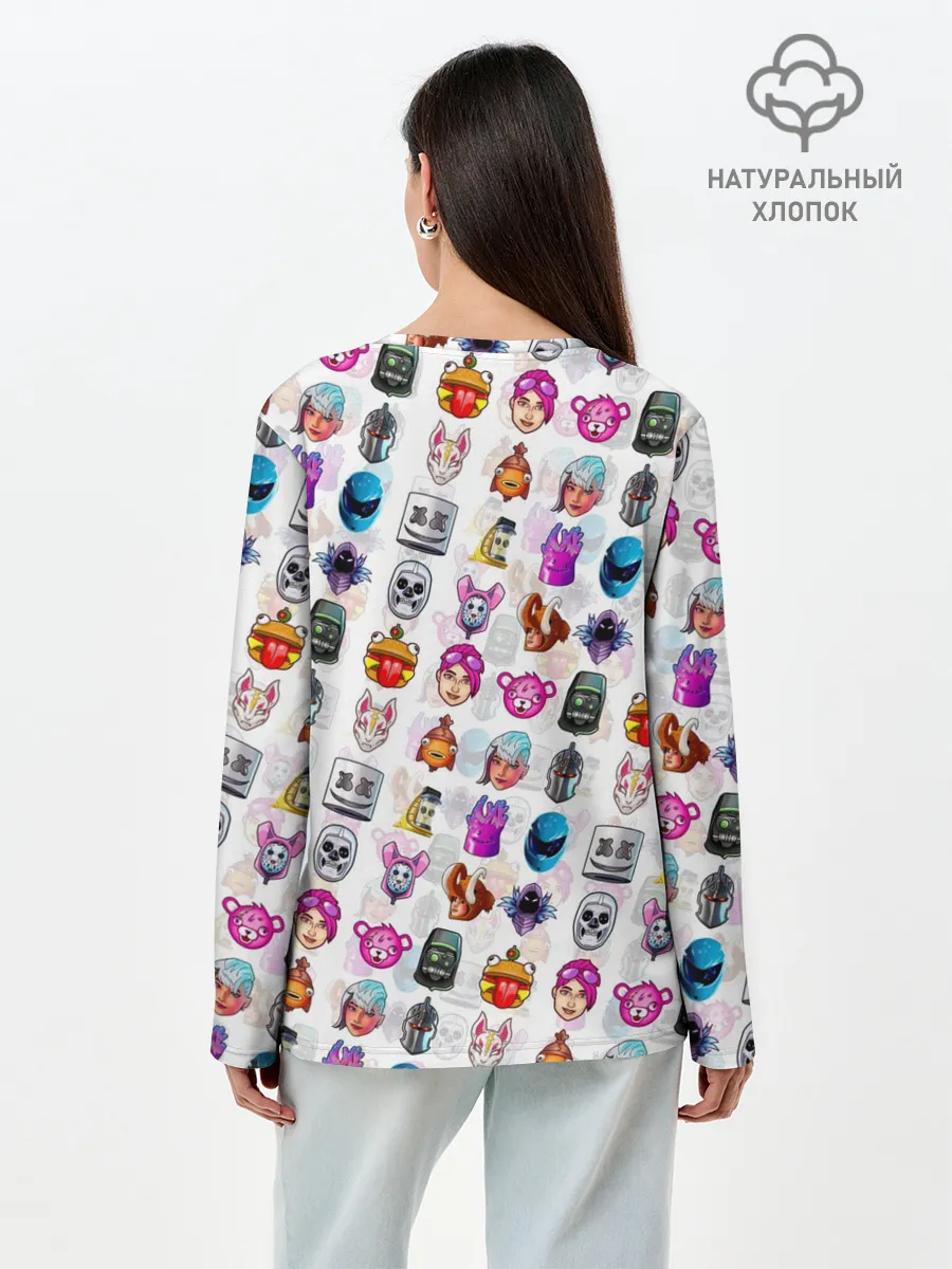 Лонгслив женский. Хлопок / FORTNITE