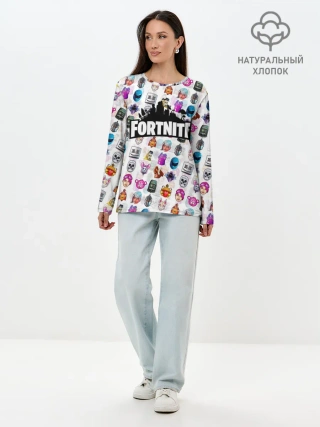 Лонгслив женский. Хлопок / FORTNITE
