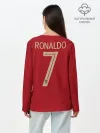 Лонгслив женский. Хлопок / Ronaldo home EURO 2020