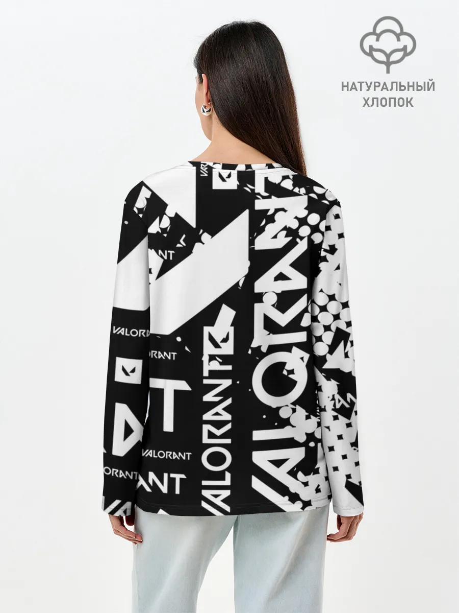 Лонгслив женский. Хлопок / Valorant
