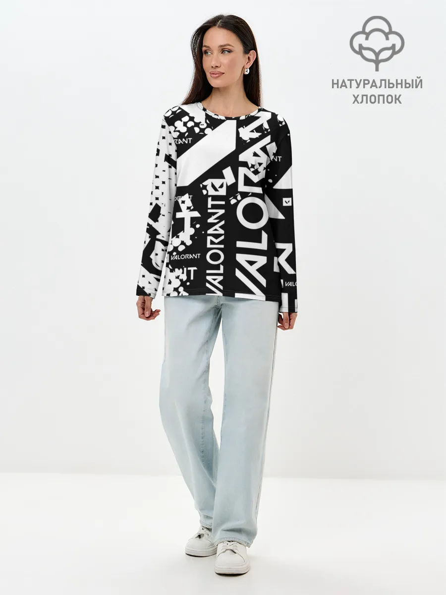 Лонгслив женский. Хлопок / Valorant
