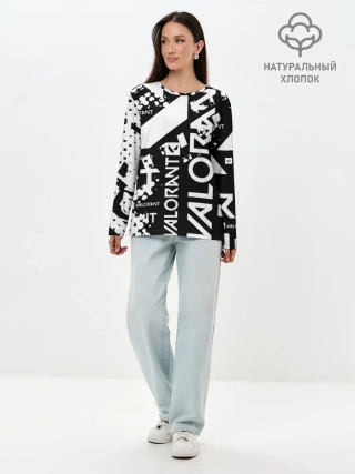 Лонгслив женский. Хлопок / Valorant