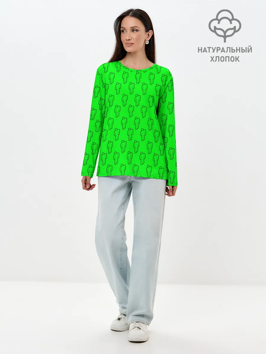 Лонгслив женский. Хлопок / BILLIE EILISH