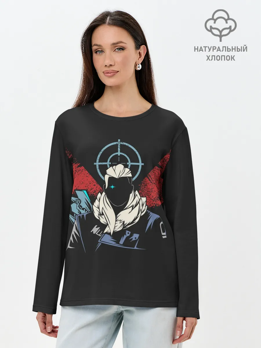 Лонгслив женский. Хлопок / Sova