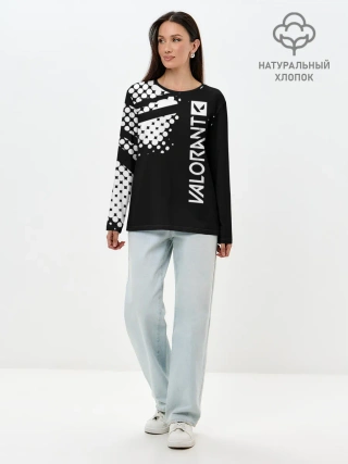 Лонгслив женский. Хлопок / Valorant