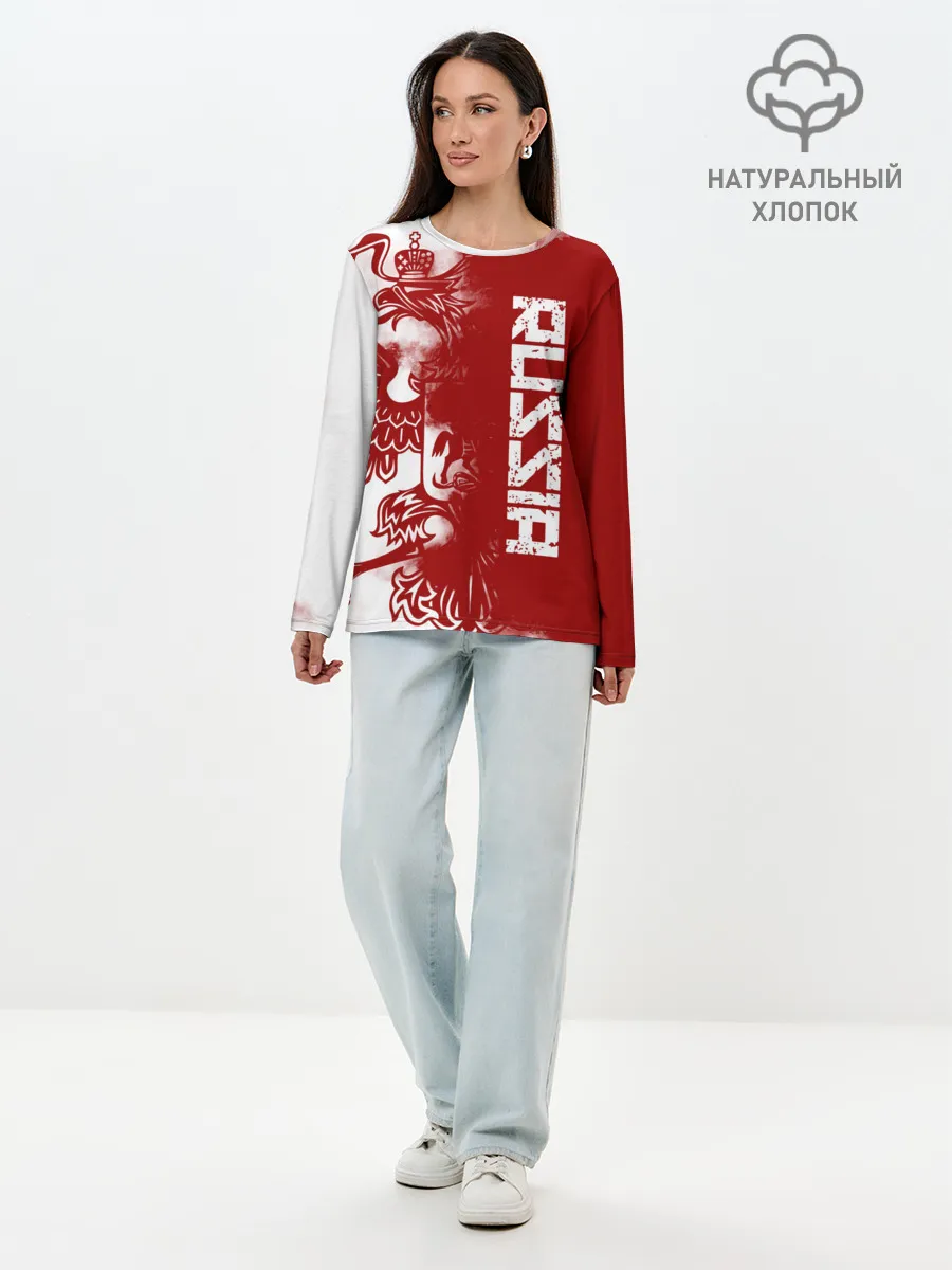 Лонгслив женский. Хлопок / Russia