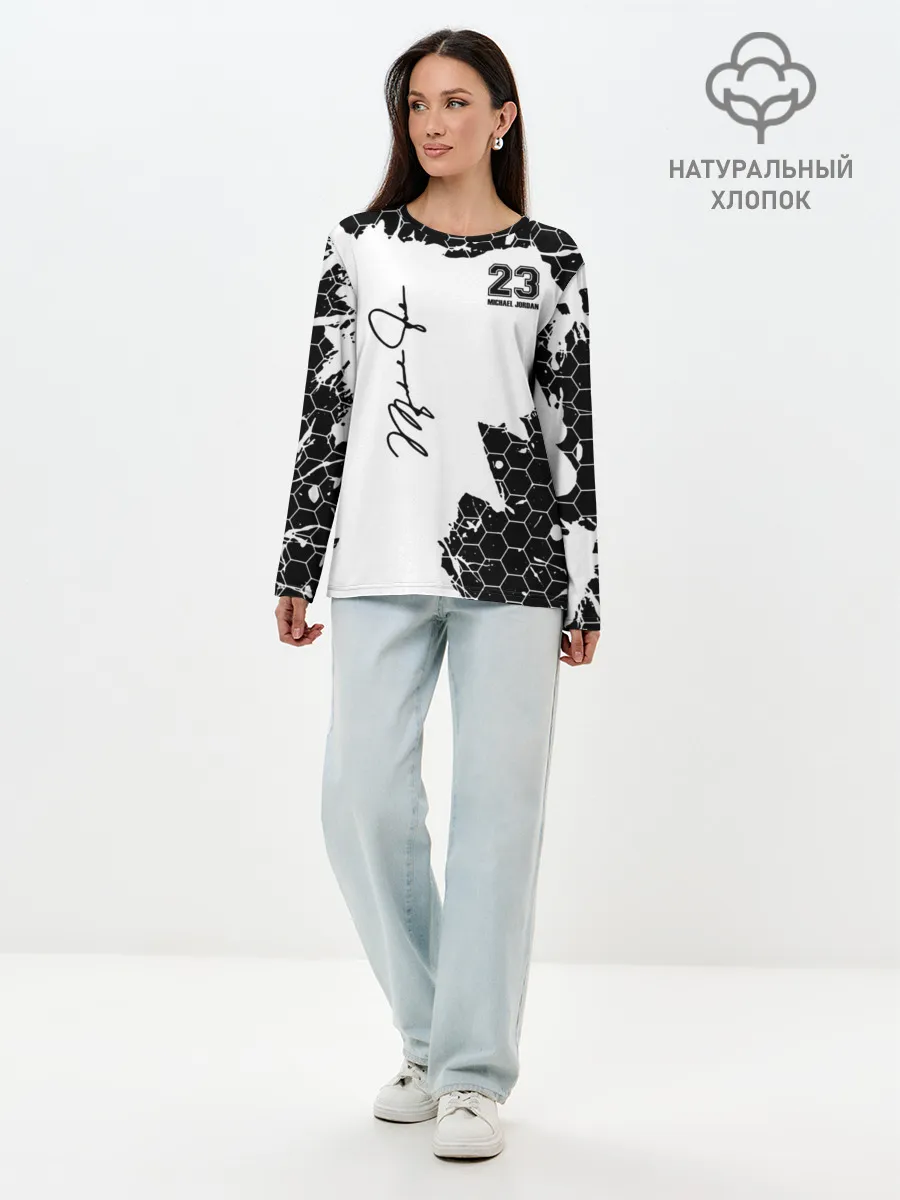 Лонгслив женский. Хлопок / Michael Jordan 23