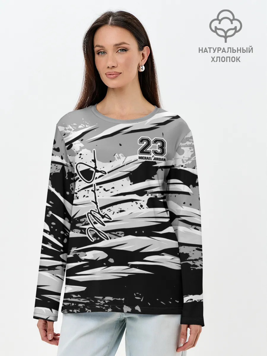 Лонгслив женский. Хлопок / Michael Jordan 23