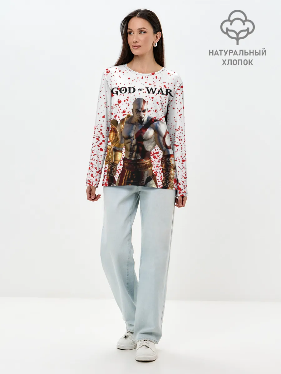 Лонгслив женский. Хлопок / GOD OF WAR