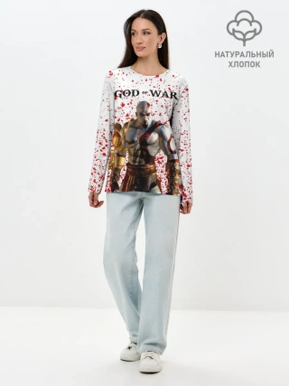 Лонгслив женский. Хлопок / GOD OF WAR