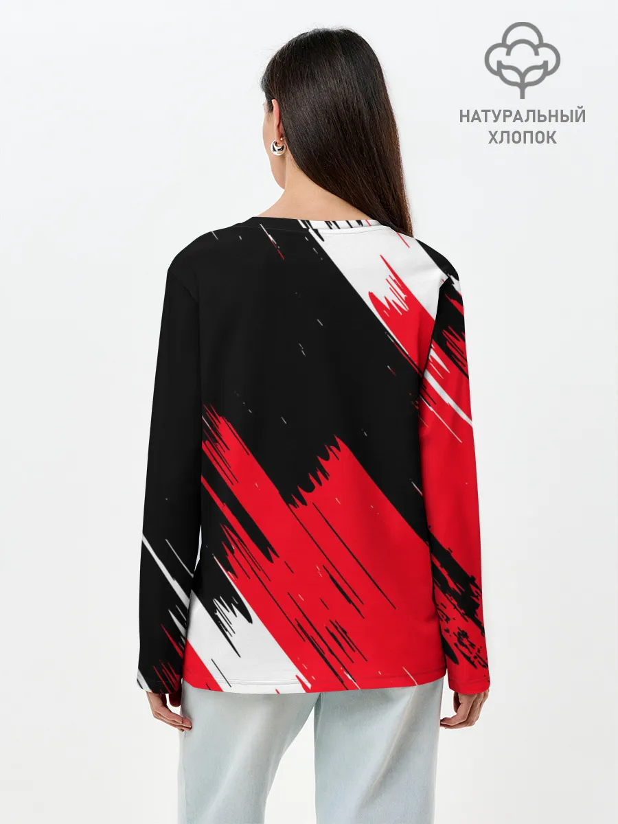 Лонгслив женский. Хлопок / ТЕКСТУРА.